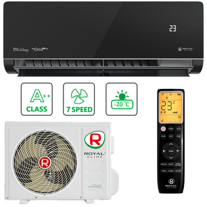 Кондиционер Royal Clima настенный сплит-система серии ROYAL SUPREMO NERO FULL DC EU Inverter RCI-RSN40HN